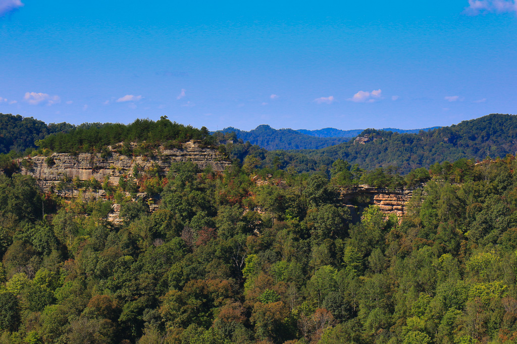 View of Double Arch across the Red River Gorge - Auxier Ridge Trail