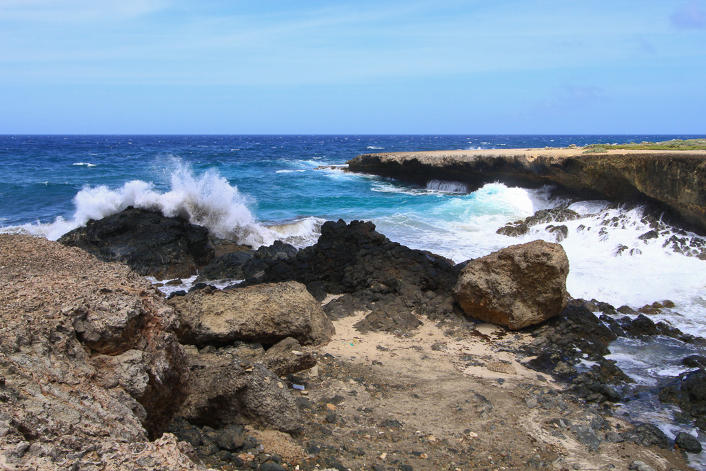 Windswept coast - Arikok National Park