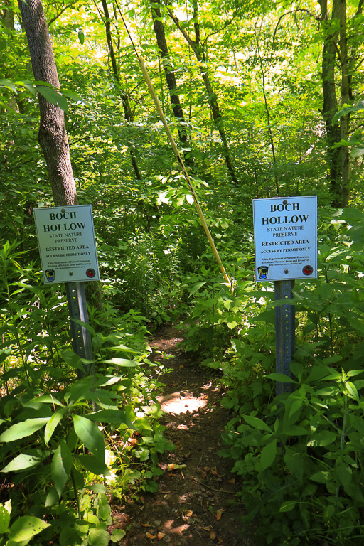 Trailhead - Robinson Falls, Boch Hollow SNP