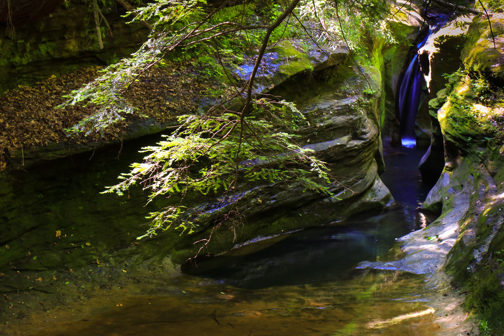 First view from cliff - Robinson Falls, Boch Hollow SNP