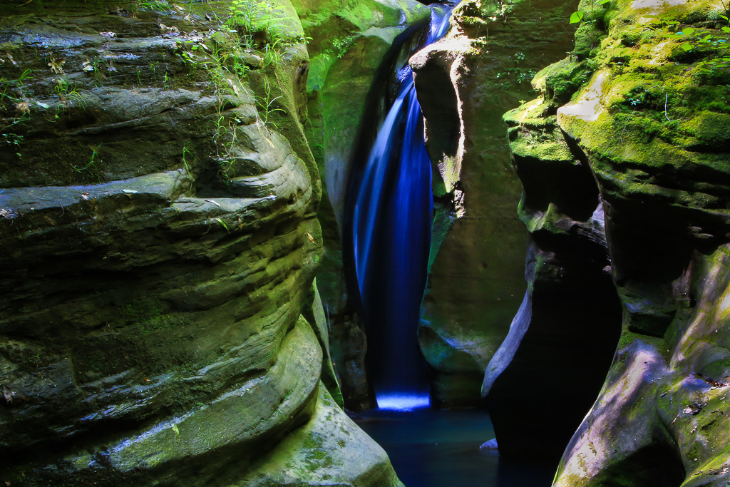 Although the falls appears tall in this shot, it is actually only 12-15 feet high - Robinson Falls, Boch Hollow SNP