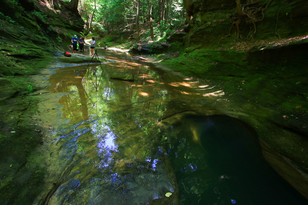 Back to the falls, looking downstream - Robinson Falls, Boch Hollow SNP