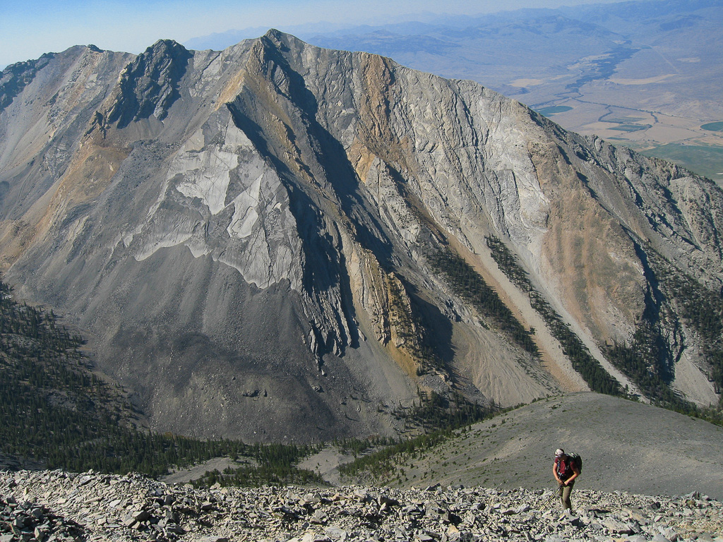 Peak 11308 above Cedar Canyon  - Borah Peak