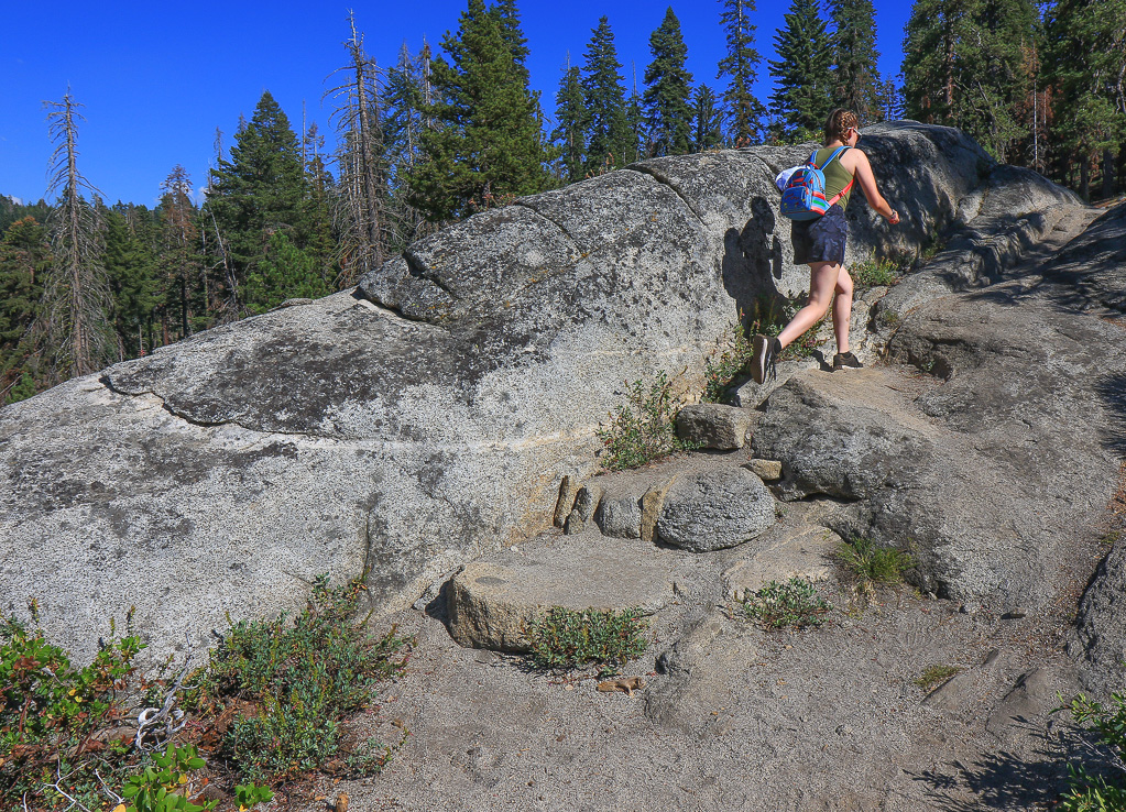 Ry climbing to the summit - Buena Vista Peak