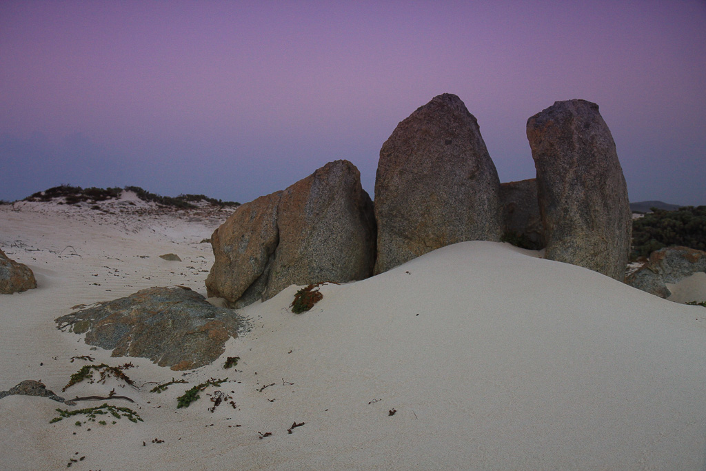 Rock formations in the dunes - California Dunes