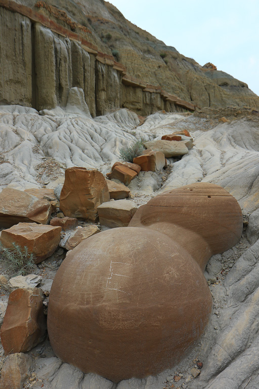 Looking up Ravine - Cannonball Concretions