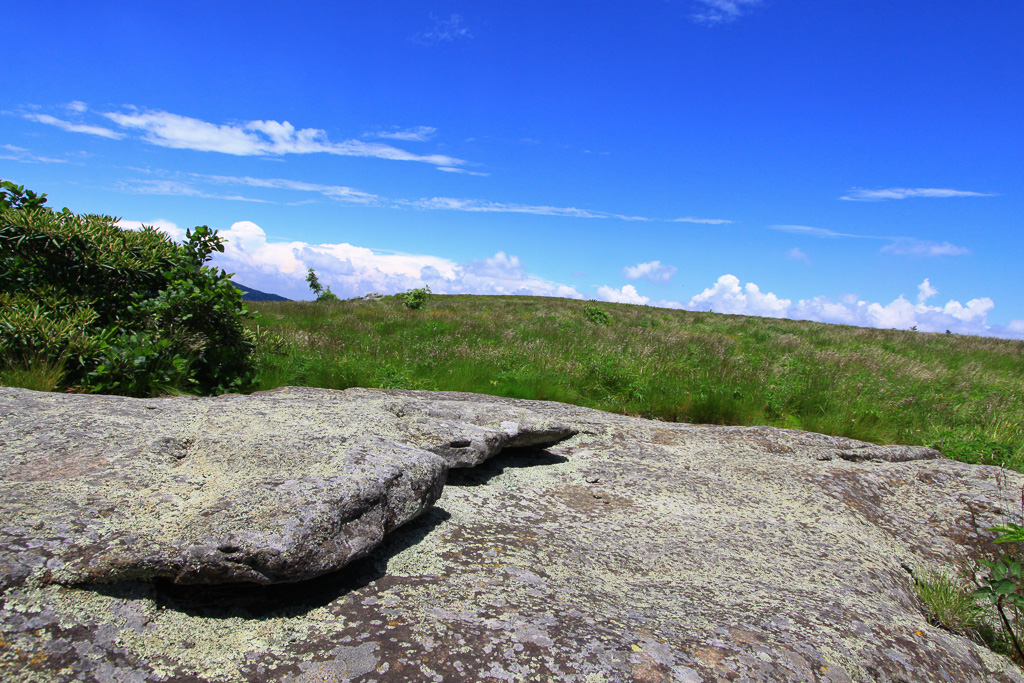 Our rocky lunch spot - Carvers Gap