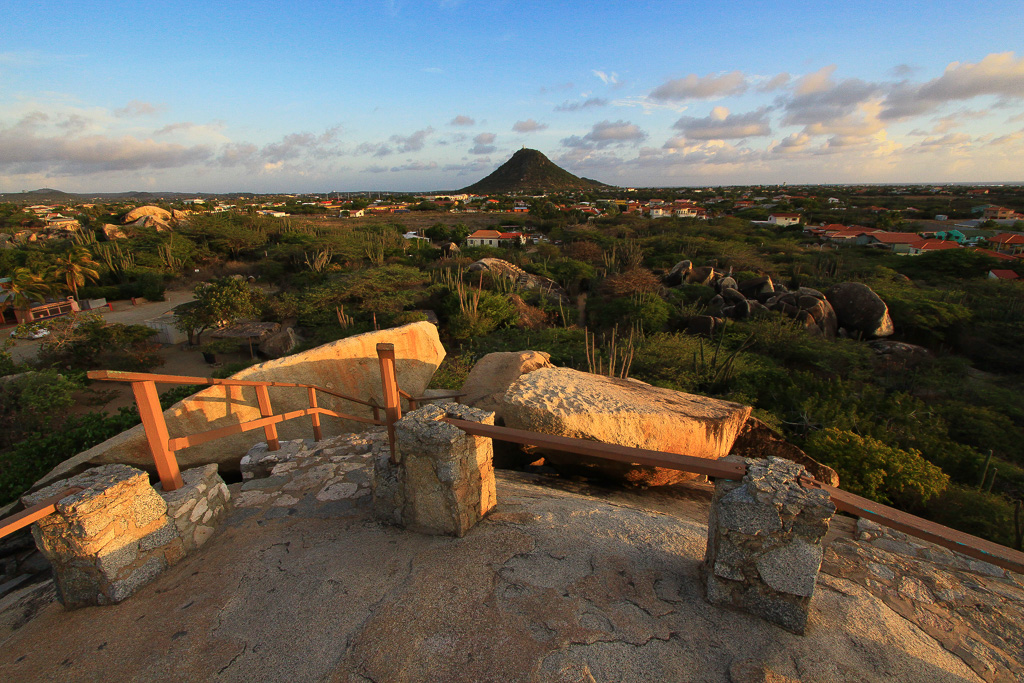 View of Hooiberg in the distance - Casibari Rock Formations