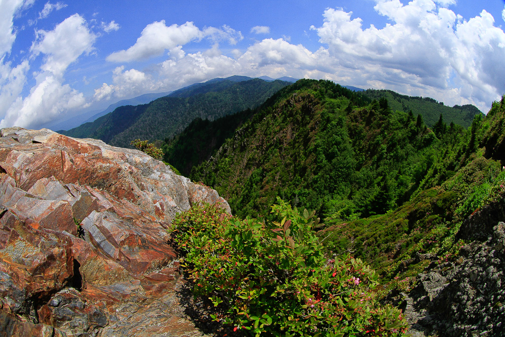 View from Charlies Bunion - Great Smoky Mountains, Tennessee