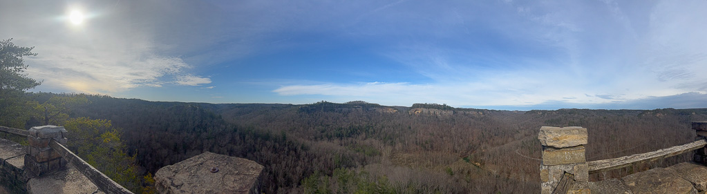 Panorama - Chimney Top Rock Overlook