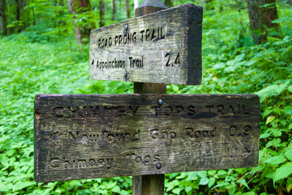 Trailhead - Chimney Tops 2003