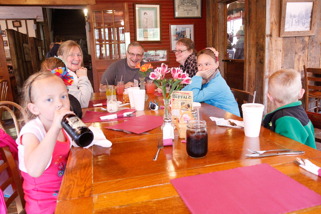 Lunch at the Millrace - Clifton Gorge May 2013