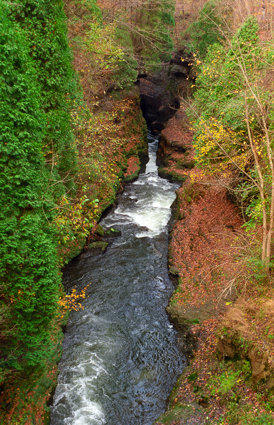 Cataract of the Little Miami as seen from The Narrows Trail - Clifton Gorge October 2001