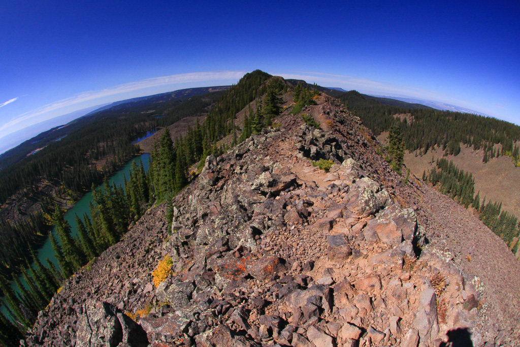 Fish-eye view - Crag Crest Trail