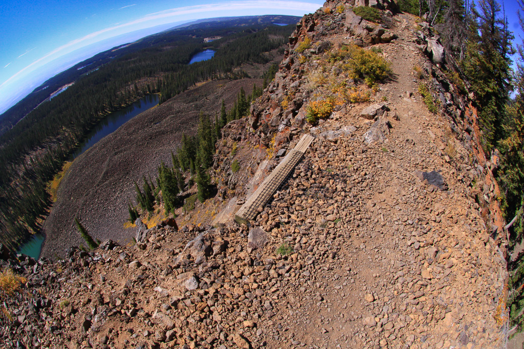 Another great fish-eye vista - Crag Crest Trail