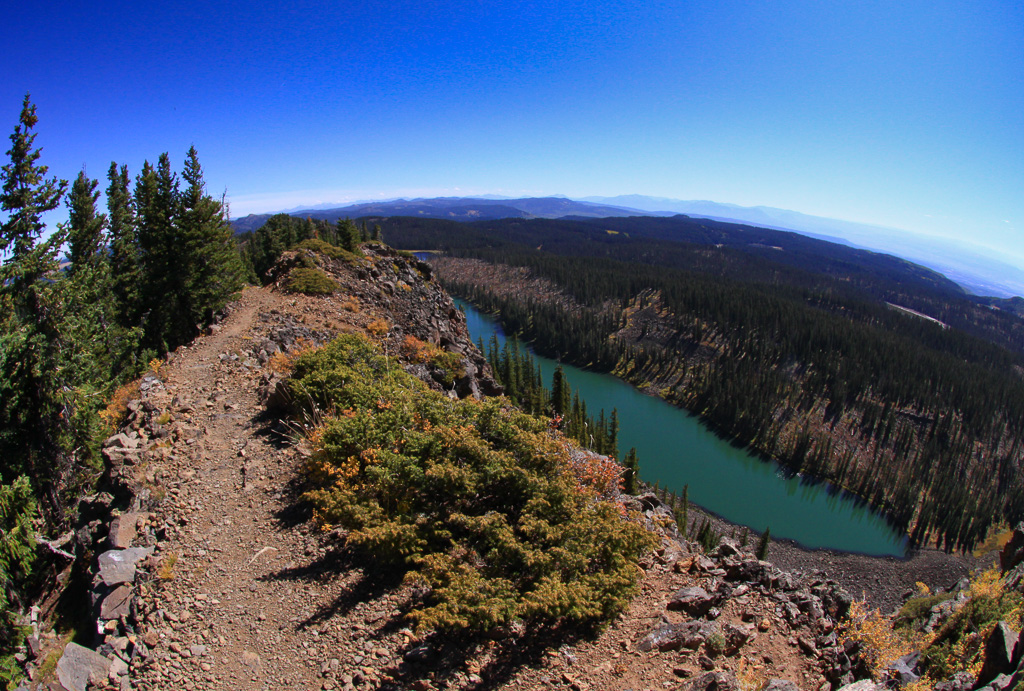 Looking east towards Butts Lake - Crag Crest Trail