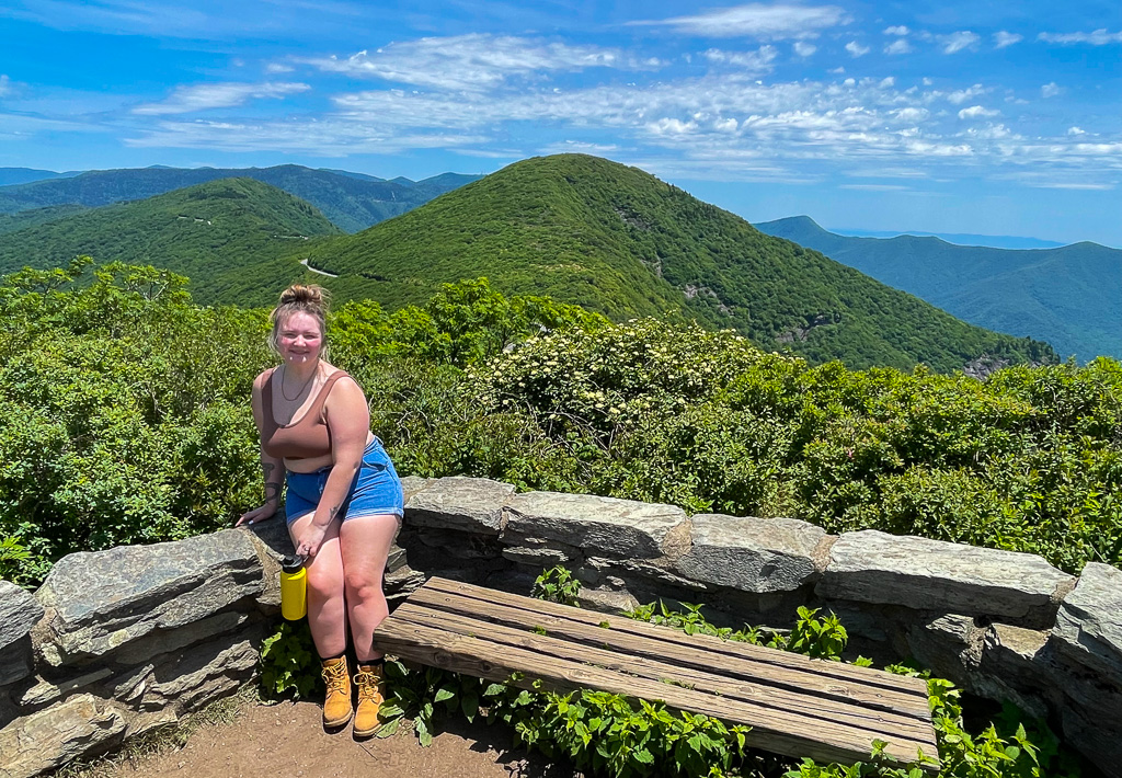 Tinman on the summit - Craggy Pinnacle