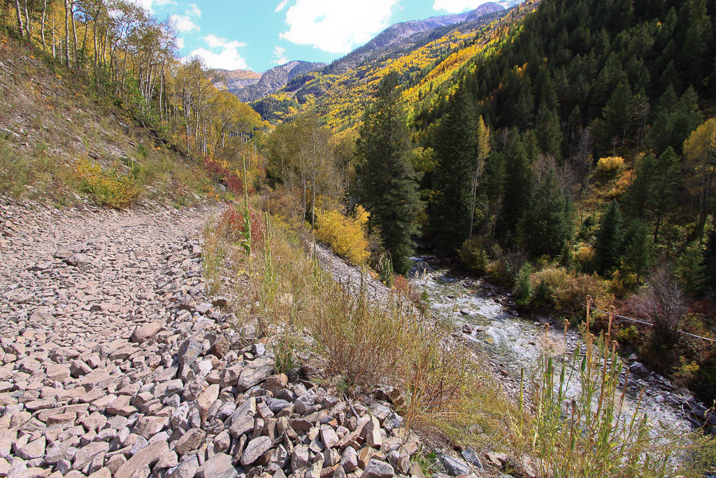 Pick nearing the shelf road - Crystal Mill 4WD Road