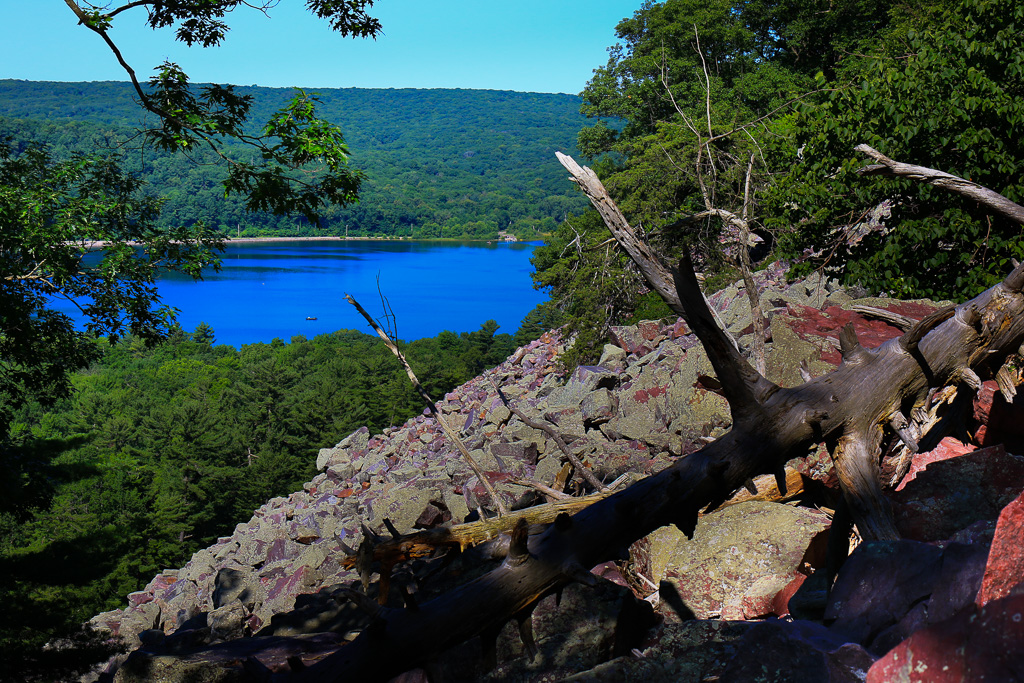 First view of the lake - Devil's Lake State Park, Wisconsin