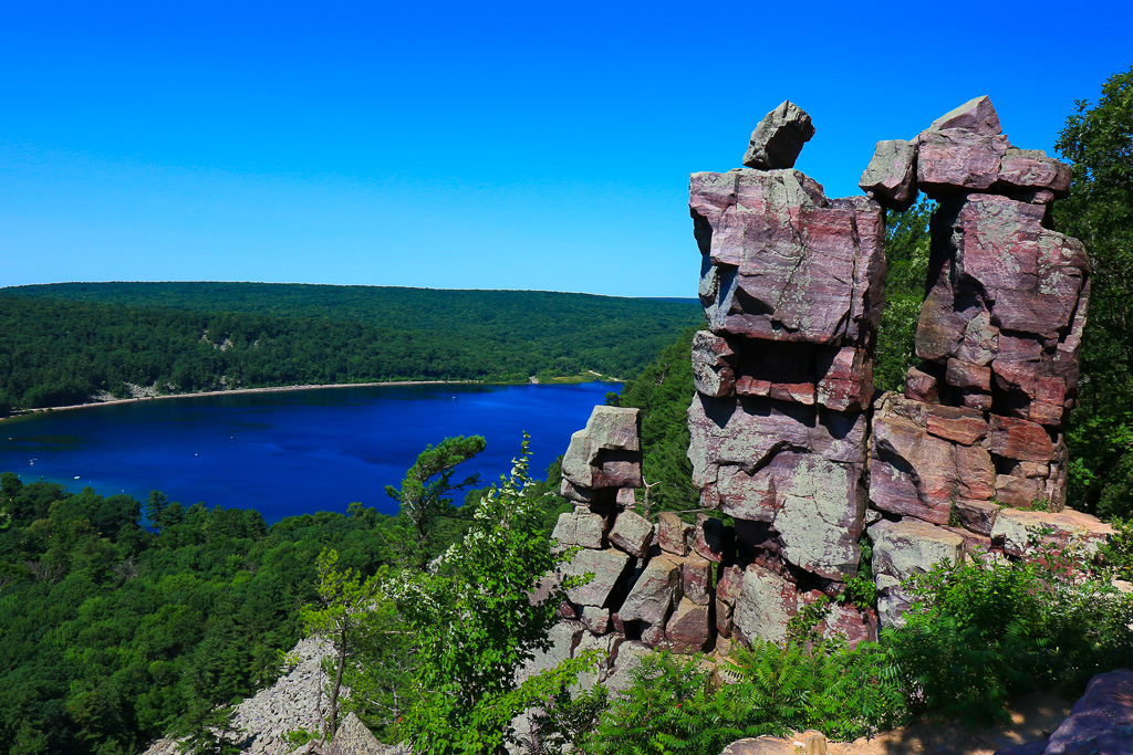 Devil's Door and Devil's Lake - Devil's Lake State Park, Wisconsin