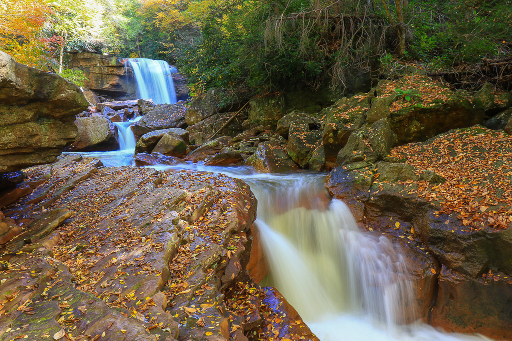 Douglas Falls and downstream cascade