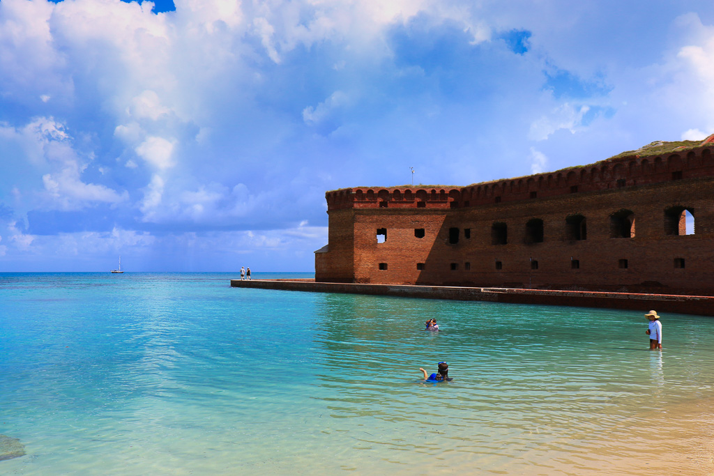 Snorkeling from the beach - Dry Tortugas National Park