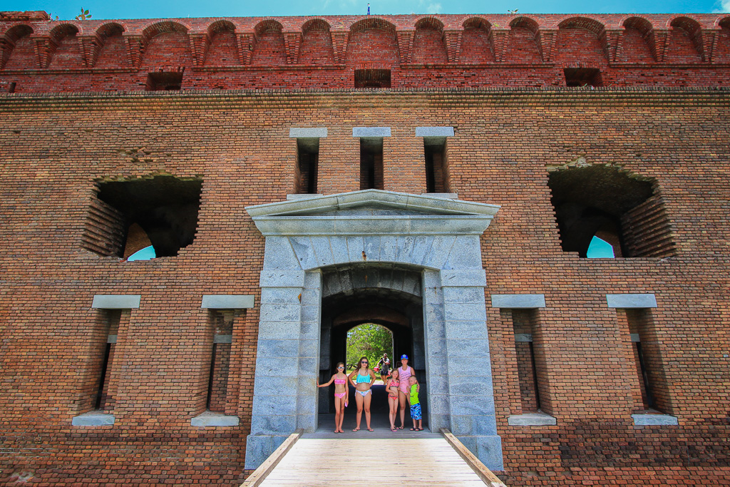 NBH crew at the entrance - Dry Tortugas National Park