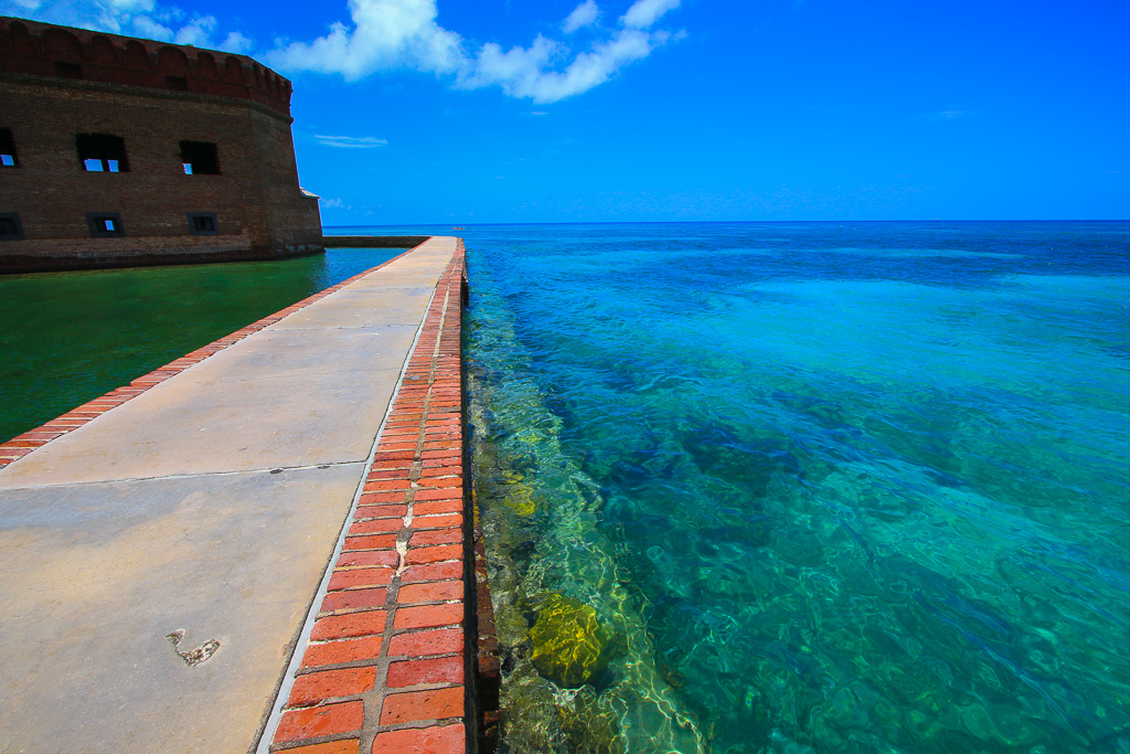 Hiking the moat - Dry Tortugas National Park