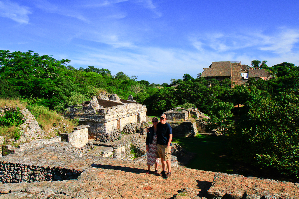 Atop the Oval Palace - Ek Balam