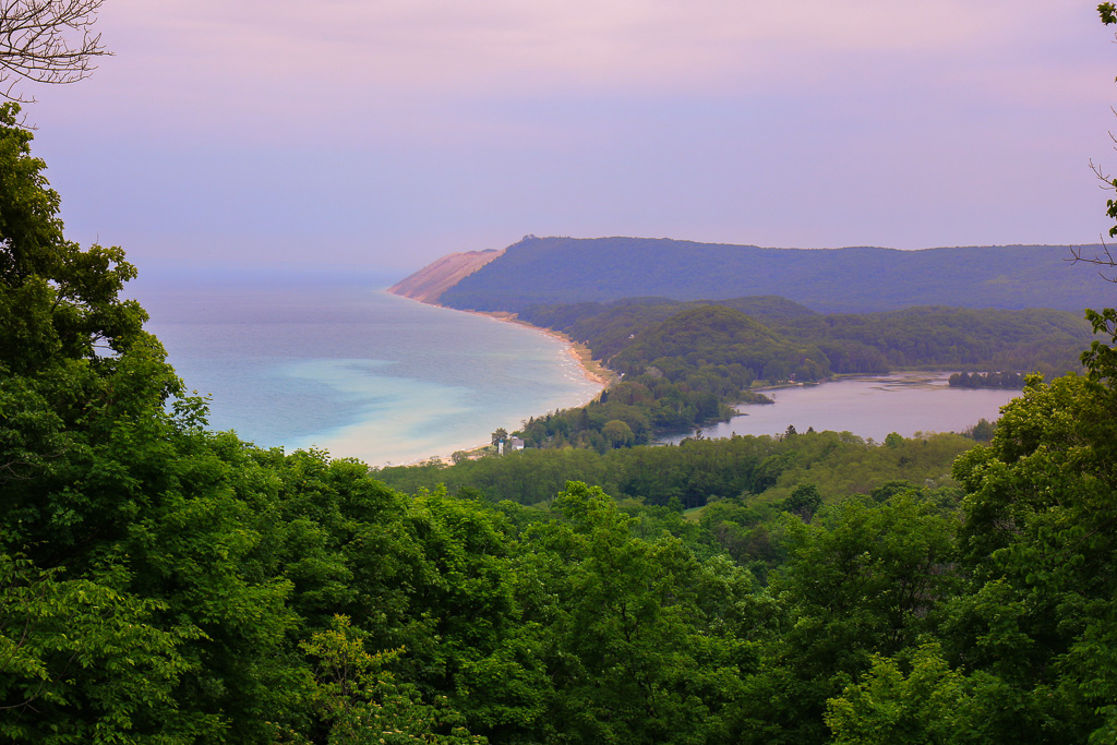 First view - Empire Bluffs Trail