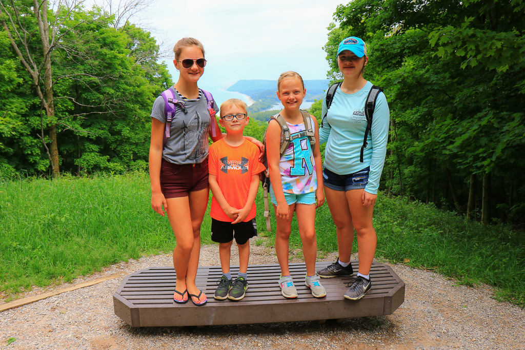 The Crew at first vista - Empire Bluffs Trail, Sleeping Bear Dunes, Michigan 2017