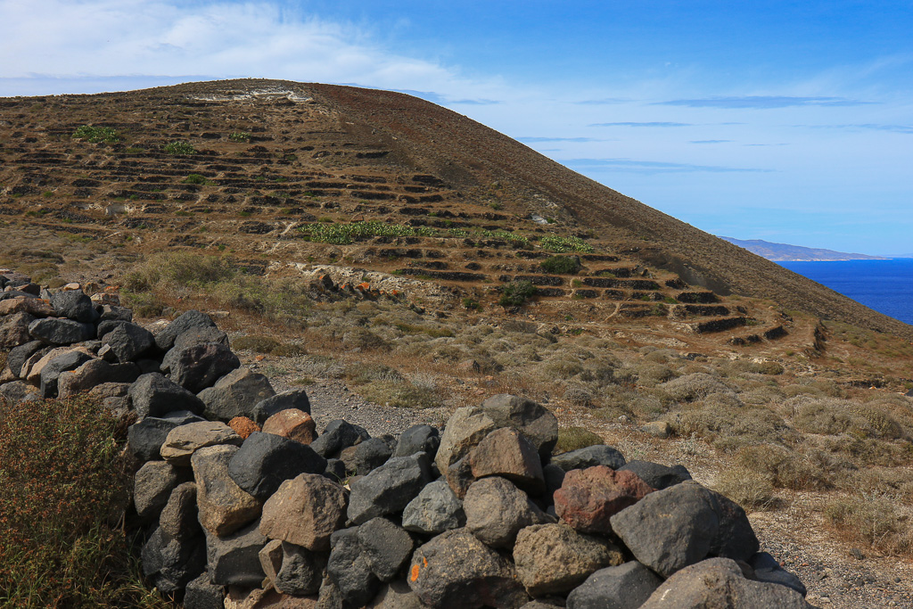 Terraced hillside - Fira to Oia