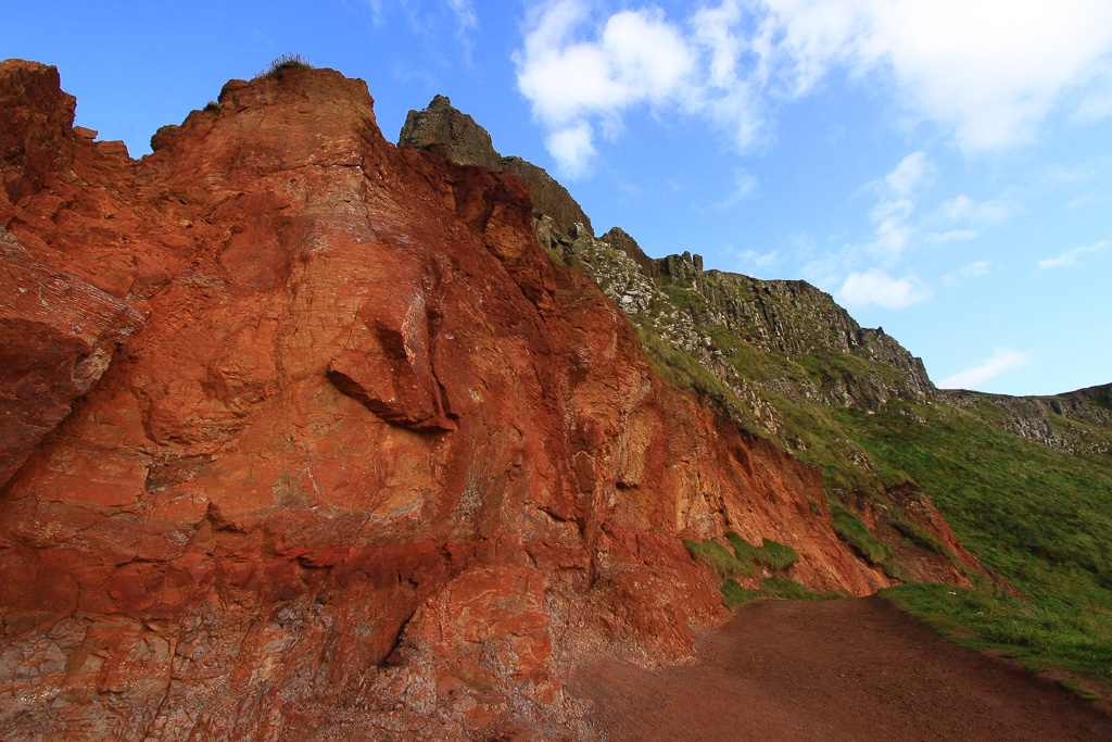Red Laterite Cliffs - Giant's Causeway