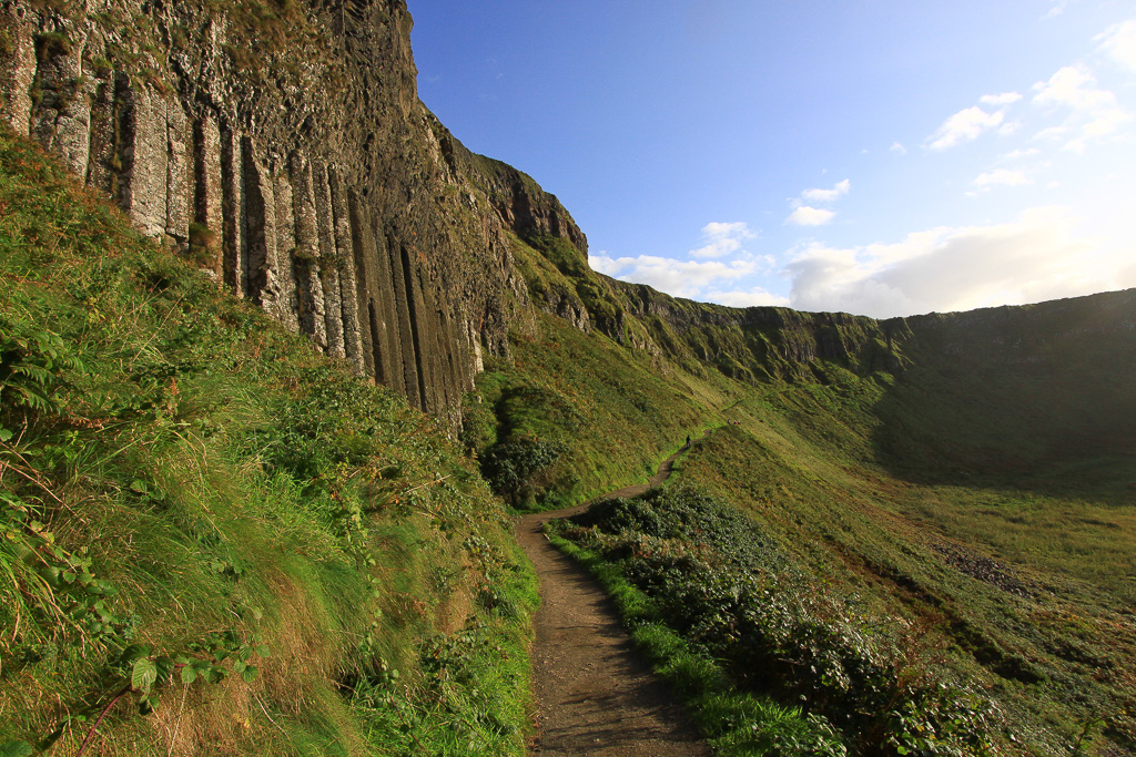 Hiking back towards The Organ - Giant's Causeway