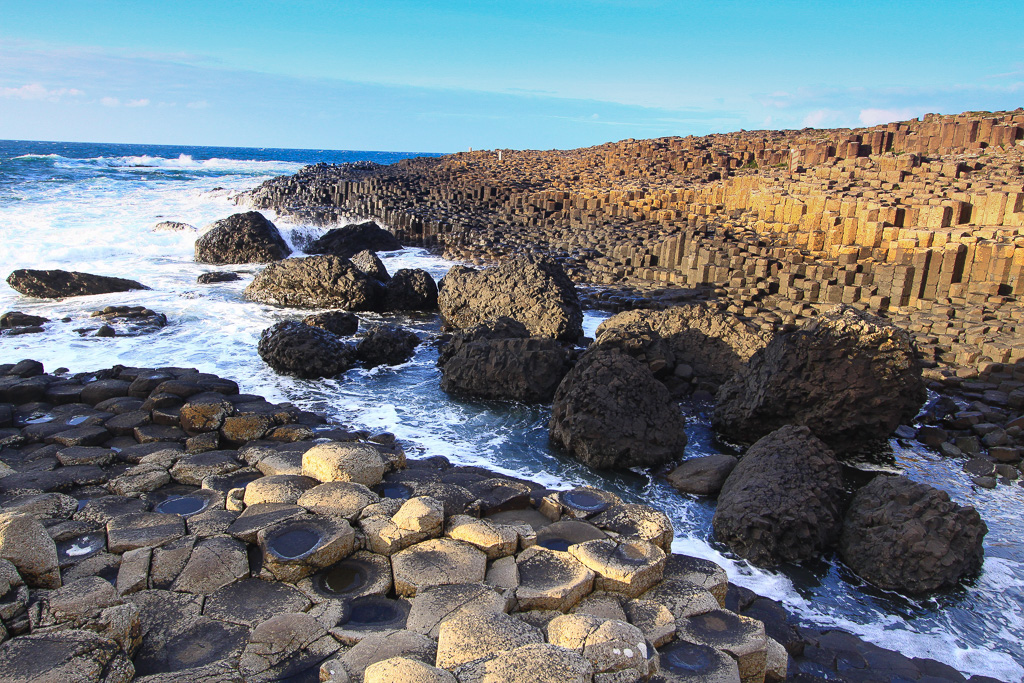 Boulders and Waves - Giant's Causeway