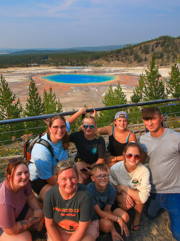 Group at the Overlook 2021 - Grand Prismatic Overlook Trail