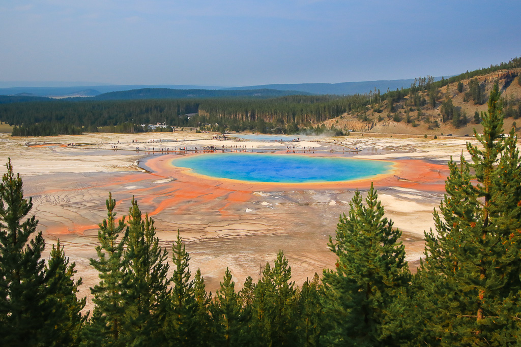 View of Grand Prismatic 2021 - Grand Prismatic Overlook Trail