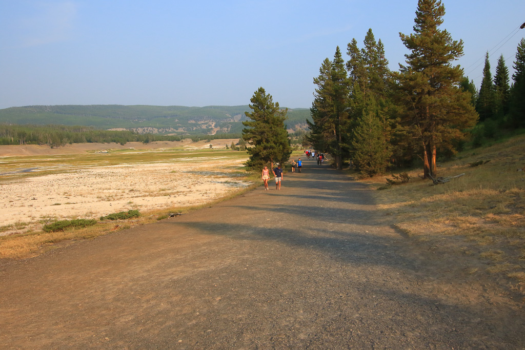 Fairy Falls Trail - Grand Prismatic Overlook Trail