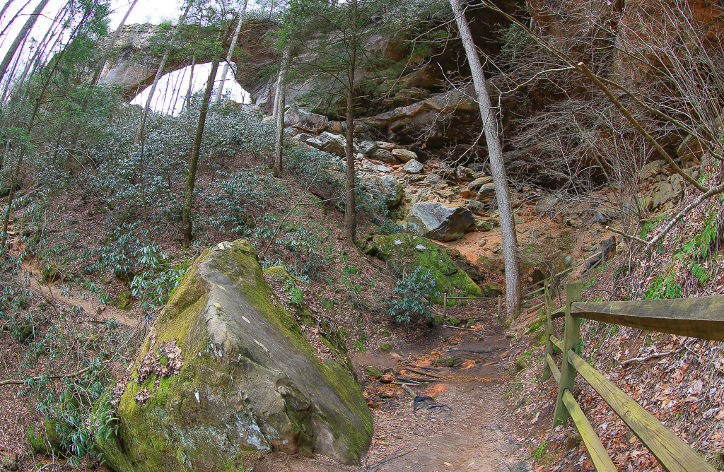 Arch and fence Gray's Arch Trail #205 - Gray's Arch Loop