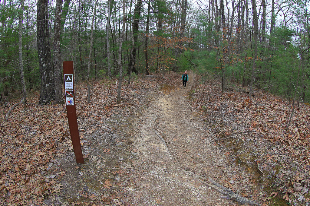 Sookie almost to the end of the loop  - Gray's Arch Loop