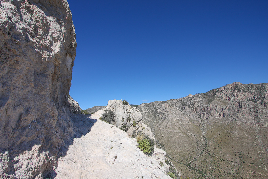 Rock wall - Guadalupe Peak