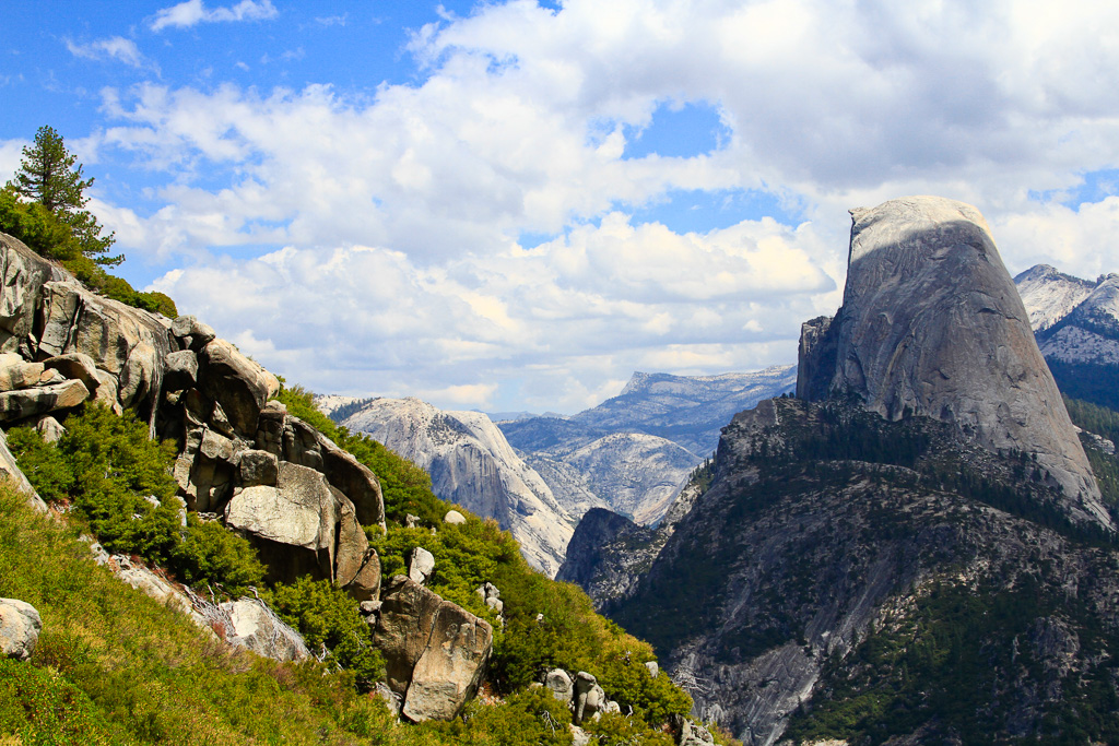 Half Dome from trail - Panorama Trail 2013