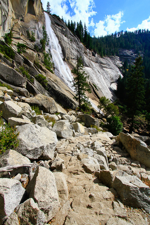 Nevada Fall and boukders - Panorama Trail 2013
