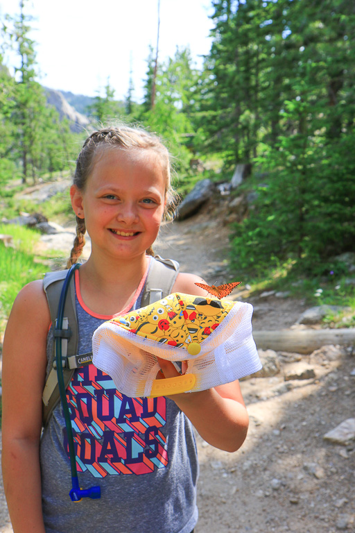 Rizlee and her fritillary - Harney Peak