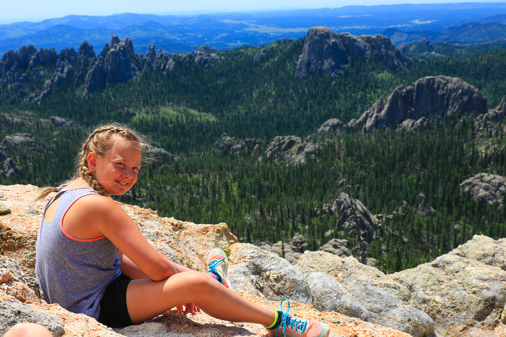 Rizlee on the summit of Black Elk Peak - Harney Peak