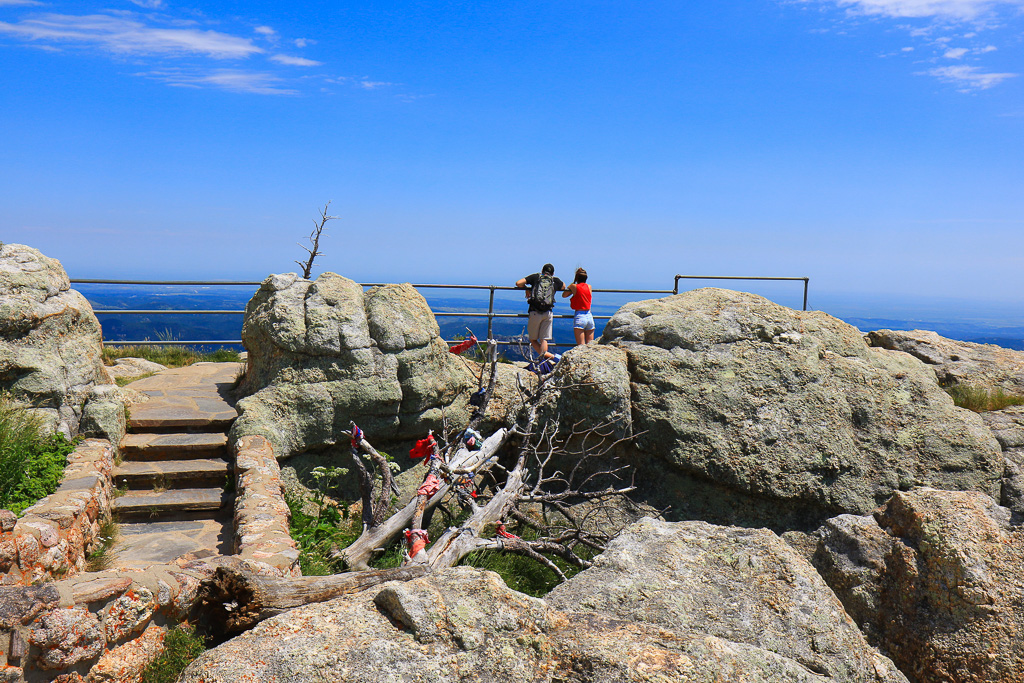 Jinx and Mudjumper on the summit - Harney Peak