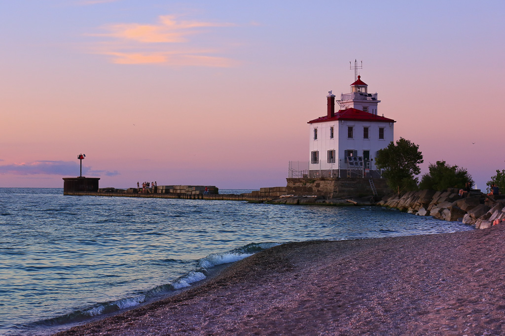 Lighthouse at dusk - Headlands Dunes