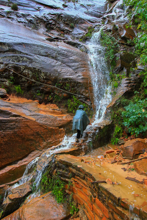 The rain turned the trail into a river - Hidden Canyon Trail