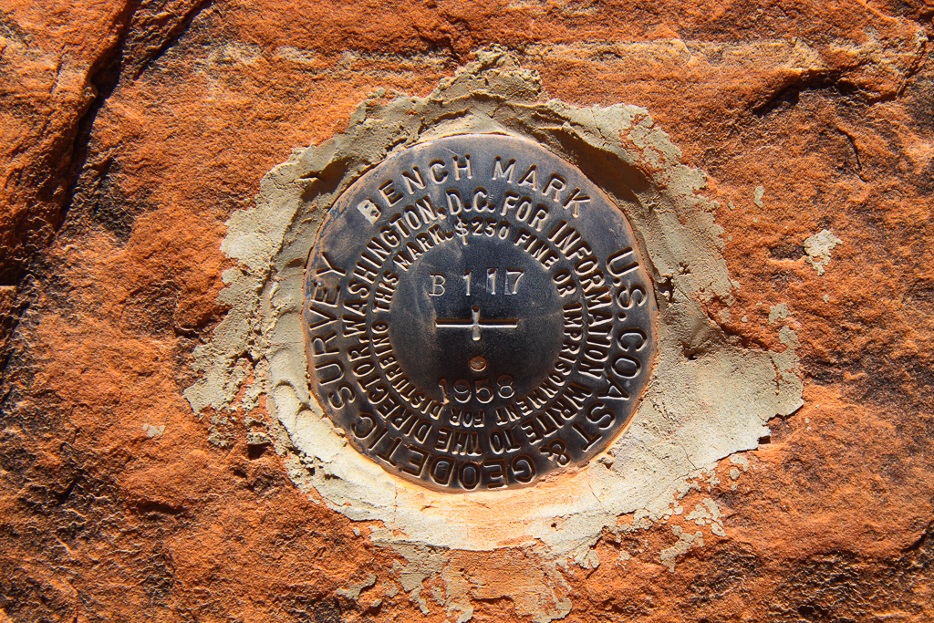Survey marker - South Fork of Mule Canyon