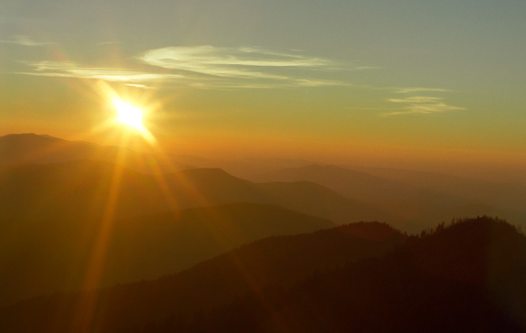 Cliff Tops Sunset- Mount LeConte